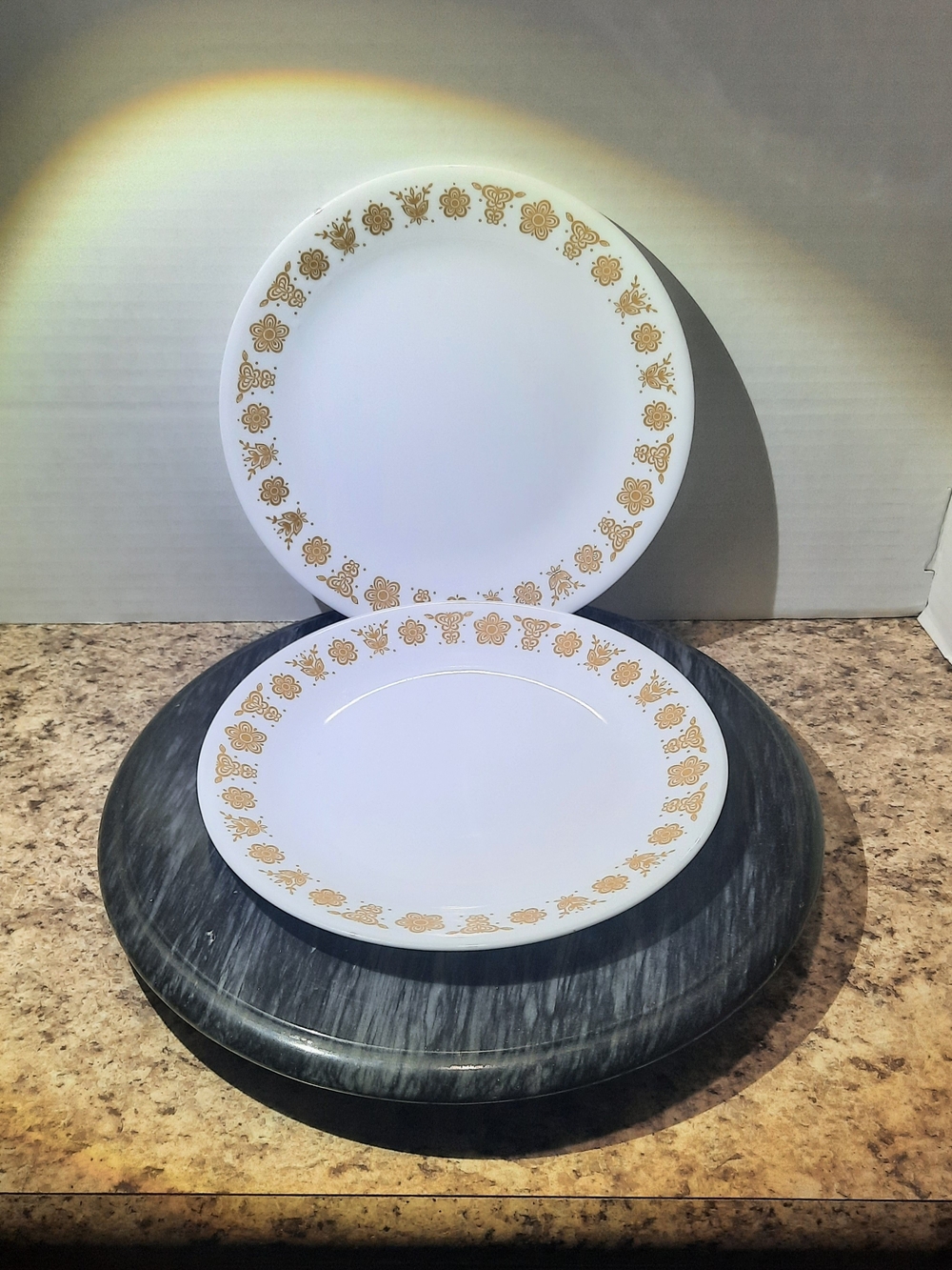 Corelle Butterfly Gold Salad Plates X 2